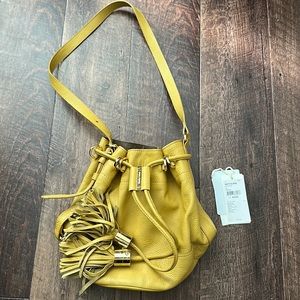 <Moving Sale> Authentic See by Chloe Bucket Bag with Tassels Yellow Leather